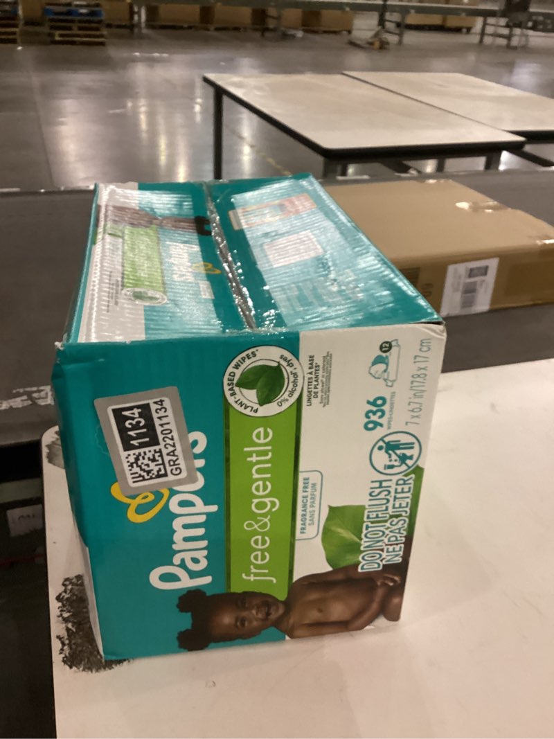 Condition photo showing item condition for Pampers Free & Gentle Baby Wipes - 936ct