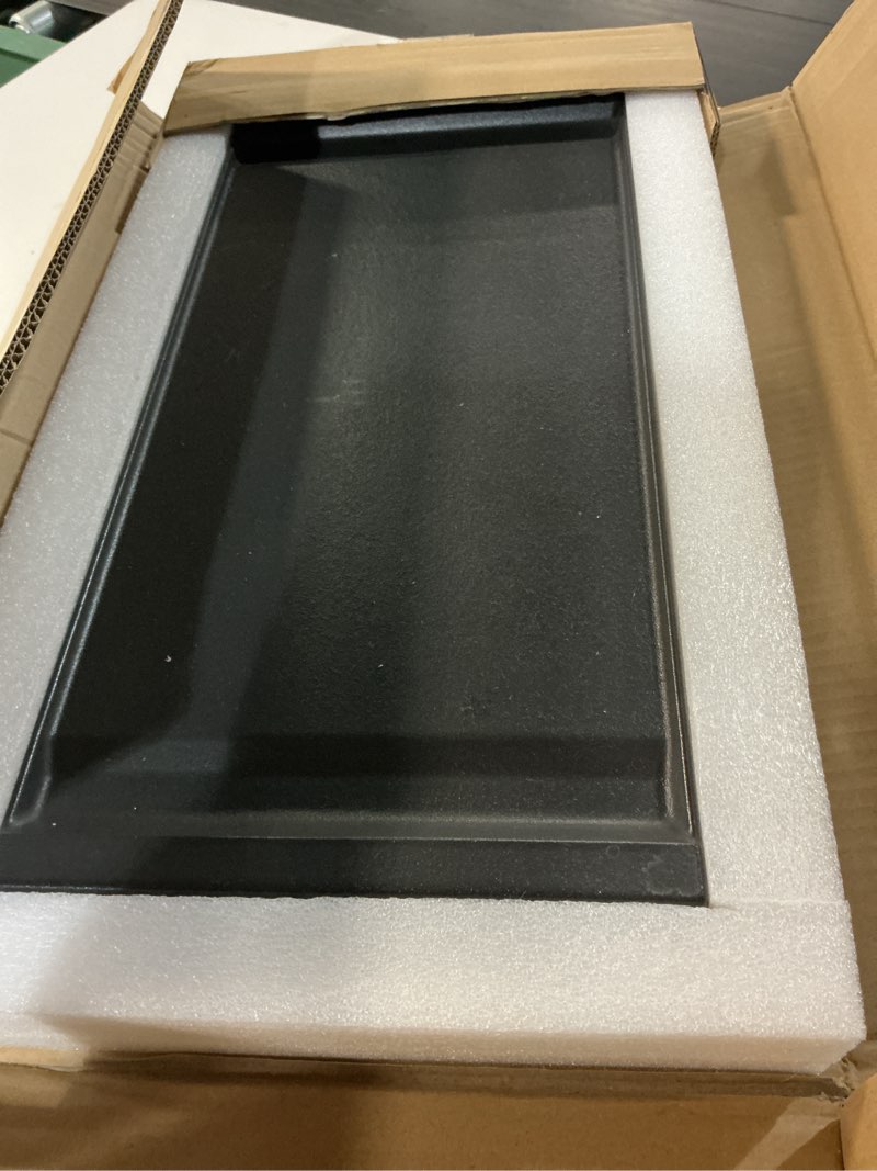 Condition photo showing Good Condition for allstare wb31x24738 cast iron griddle replacement parts for ge gas stove parts wb31x49806 center griddle plate 19.5" x 9" general electric gas range stove top griddle ge cooktop flat top pan 1 pack matte enamel cast iron