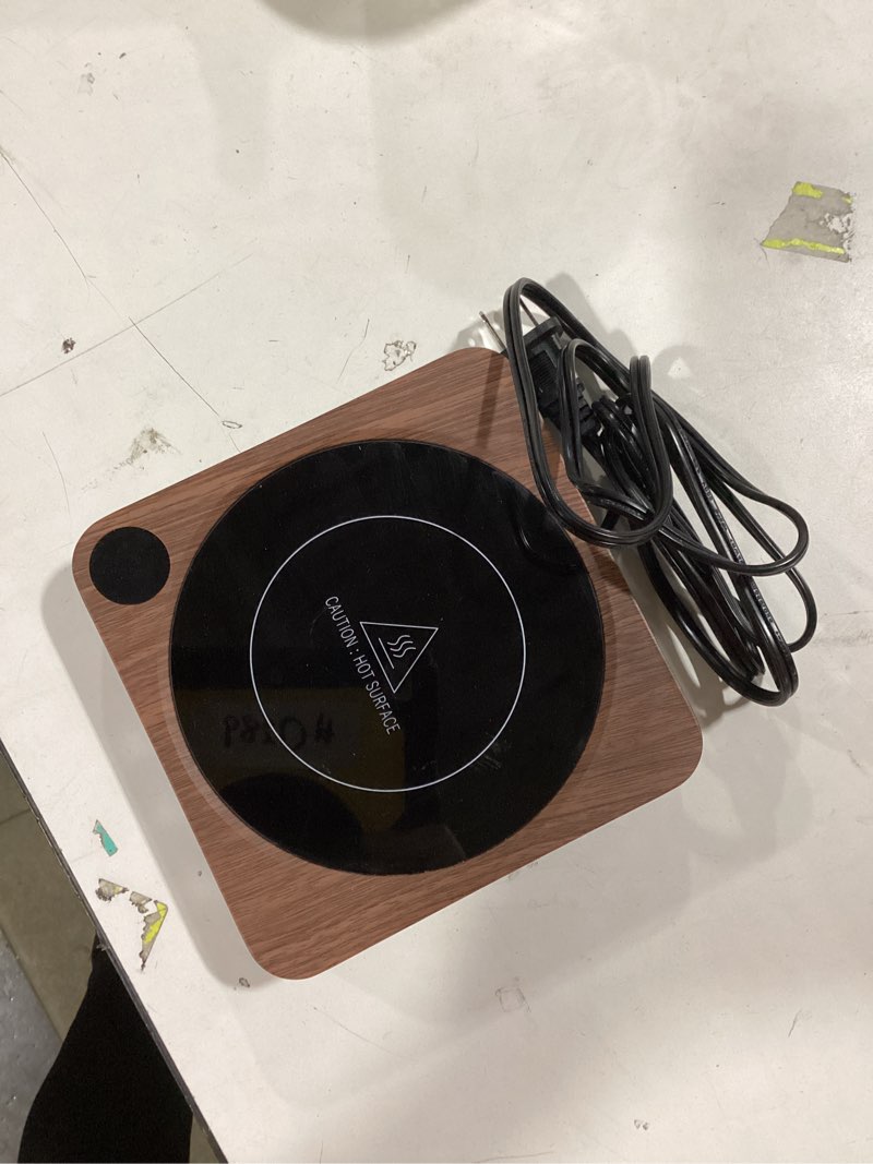 Condition photo showing Good Condition for Mug Warmer - 36W Coffee Mug Warmer for Desk with Temperature Display, 2-12Hrs Auto Shut Off, Smart Candle Warmer - Ideal Coffee Gifts Accessories Keep Beverages Coffee Warmer (Wood) (Wood)