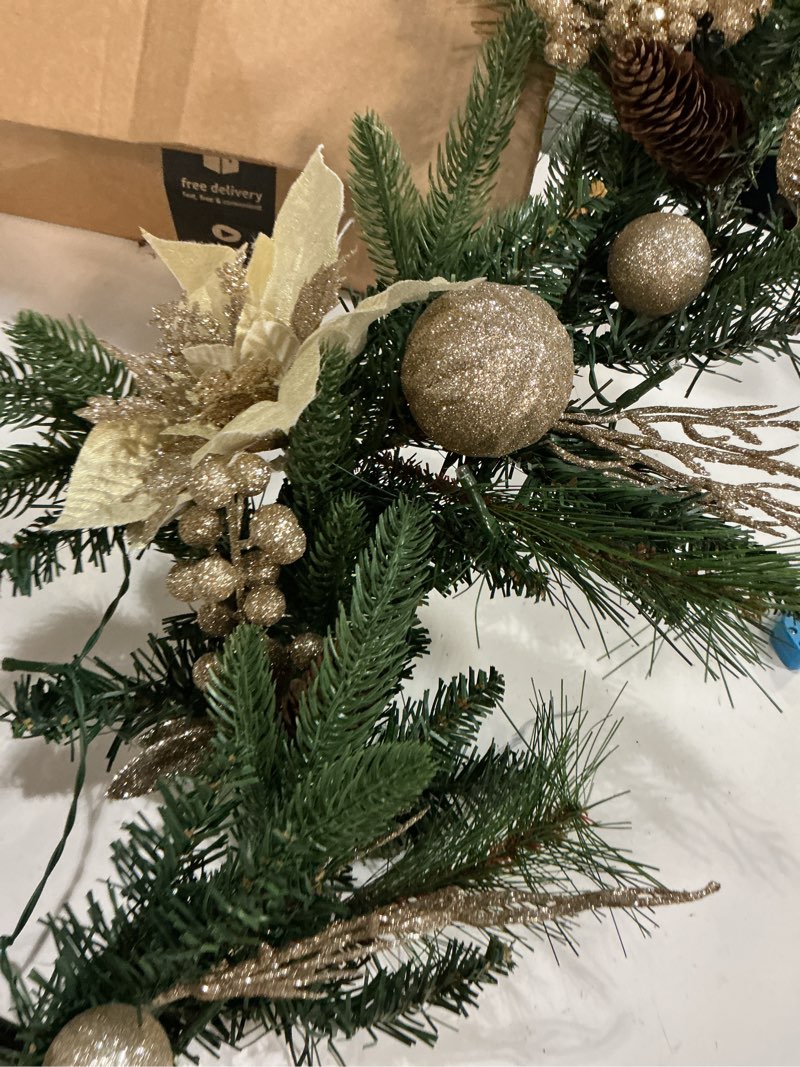 Condition photo showing Good Condition for Holiday Living Garland Indoor (non powered) 6-ft Artificial Garland