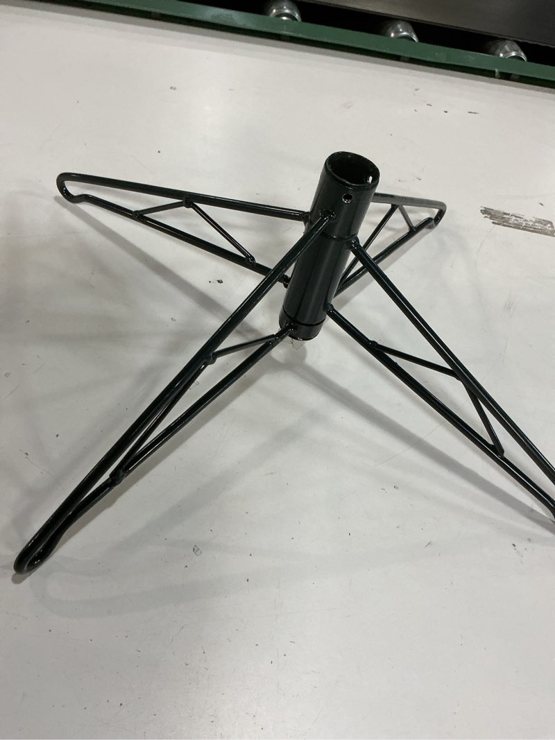 Condition photo showing Good Condition for Barydat Christmas Tree Stands Metal Folding Artificial Christmas Tree Legs Replacement Holder Base for Xmas Winter Holiday New Year Decorations (dark Green, 18 Inch) Dark Green 18 Inch