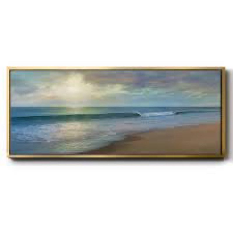 A Long Walk Framed On Canvas Print