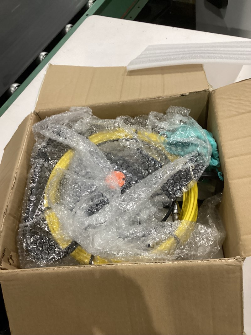 Condition photo showing Good Condition for sewer camera 100ft,w/4.3'' ips hd 32gb dvr screen 12led,hd jqkjcam drain scope pipe sewer inspection cameras 100 ft,23mm plumbing camera snake with light meter counter for sewer line (30m)