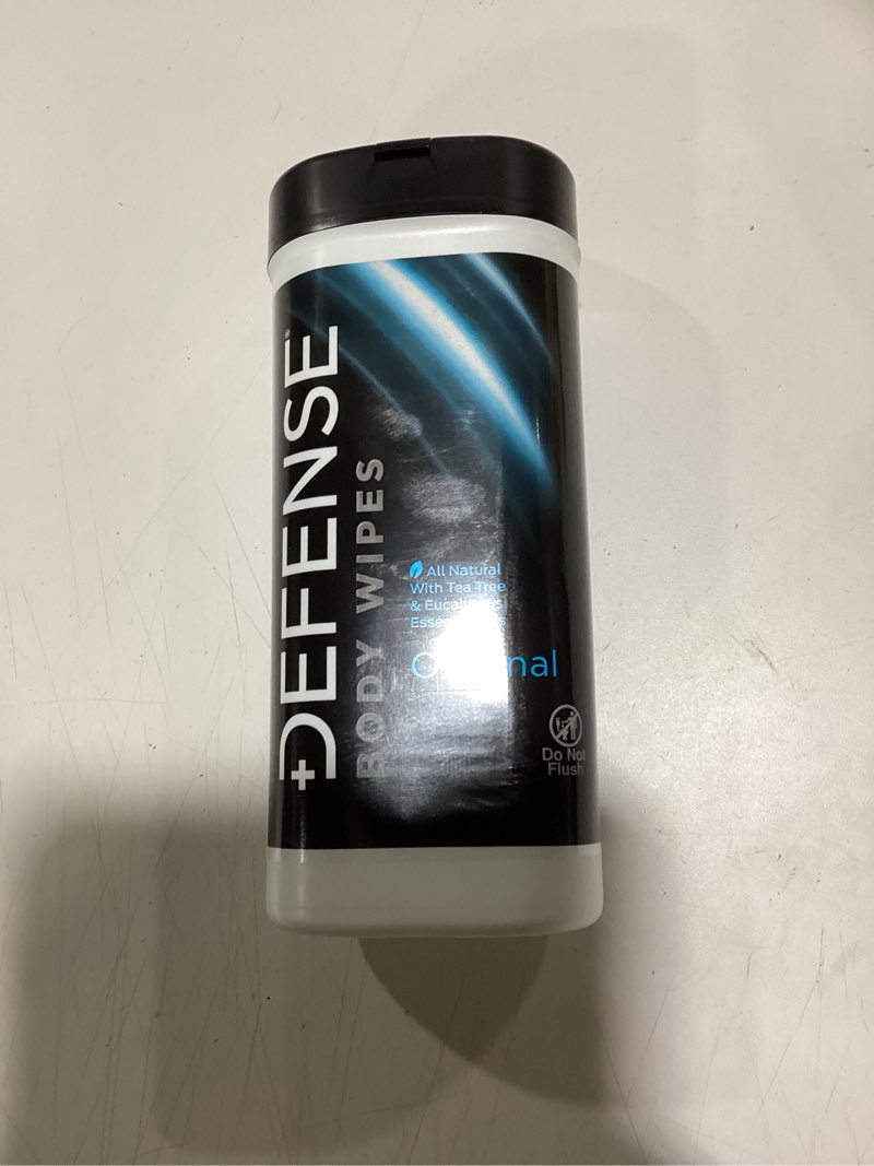 Condition photo showing New/Like New for Defense Soap All Natural Body Wipes with Tea Tree Oil | Wrestling, Combat, Camping, Gym, Post Workout Shower Wipes for Men and Women. 40 Count 40 Count (Pack of 1) Canister