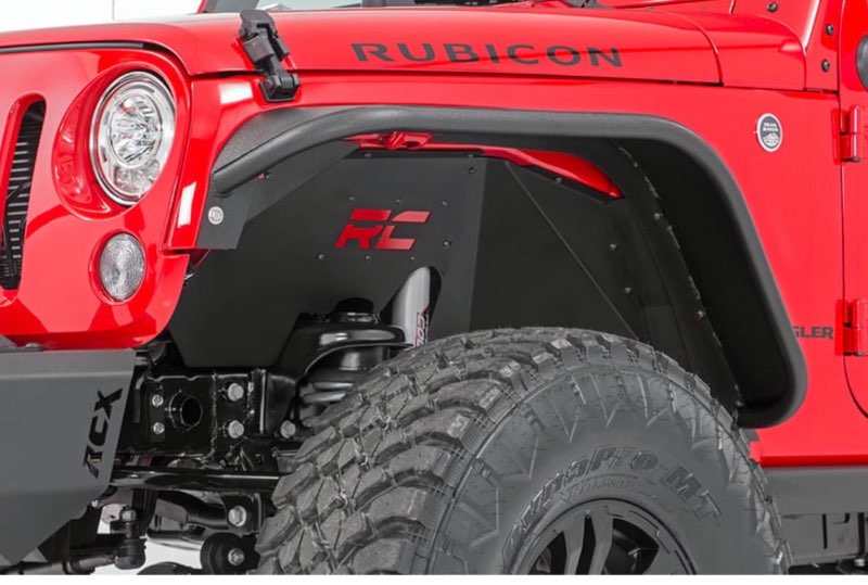 Front Inner Fender Liners Compatible with 07-18 Wrangler JK & JKU Unlimited Sport Sahara Rubicon, Bo