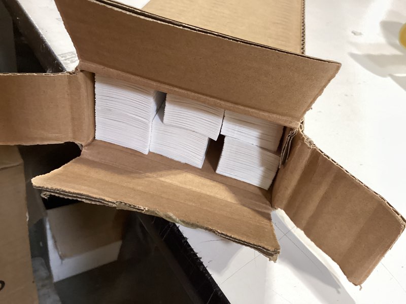 Condition photo showing Good Condition for changshade 6-pack temporary light filtering paper blinds for window, cut to size adhesive paper shades, stick on pleated blinds,no drill easy install,48" w x 72" h,white white 48"w x 72"h