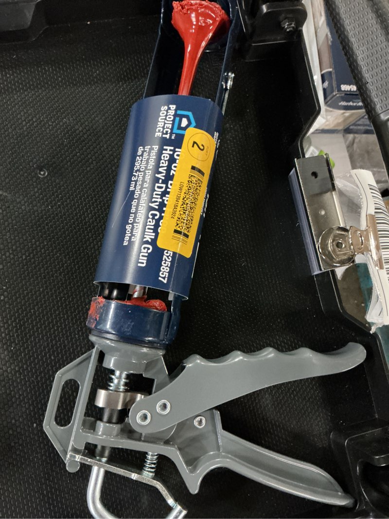 Condition photo showing As Is for project source 10-oz anti-drip rod caulk gun