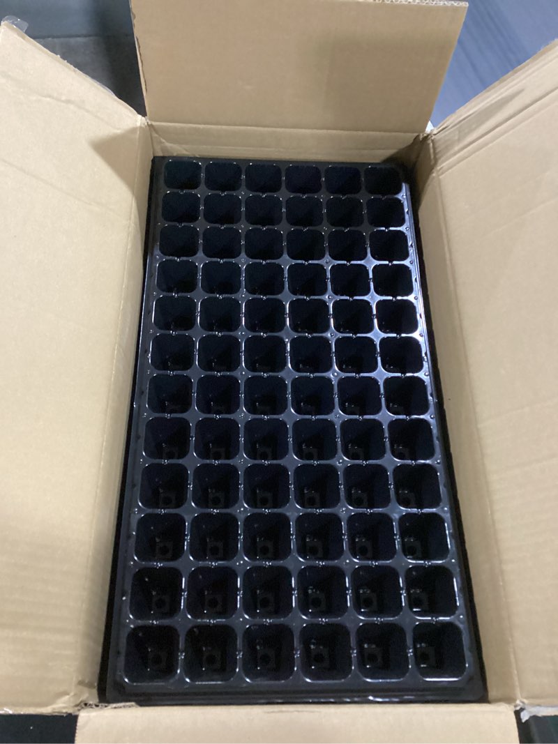 Condition photo showing Good Condition for 72-cell seed trays with drainage trays-10 sets 20 packs-1020 durable plastic plant tray for seed germination?21x11x1.81 in? plastic seed tray