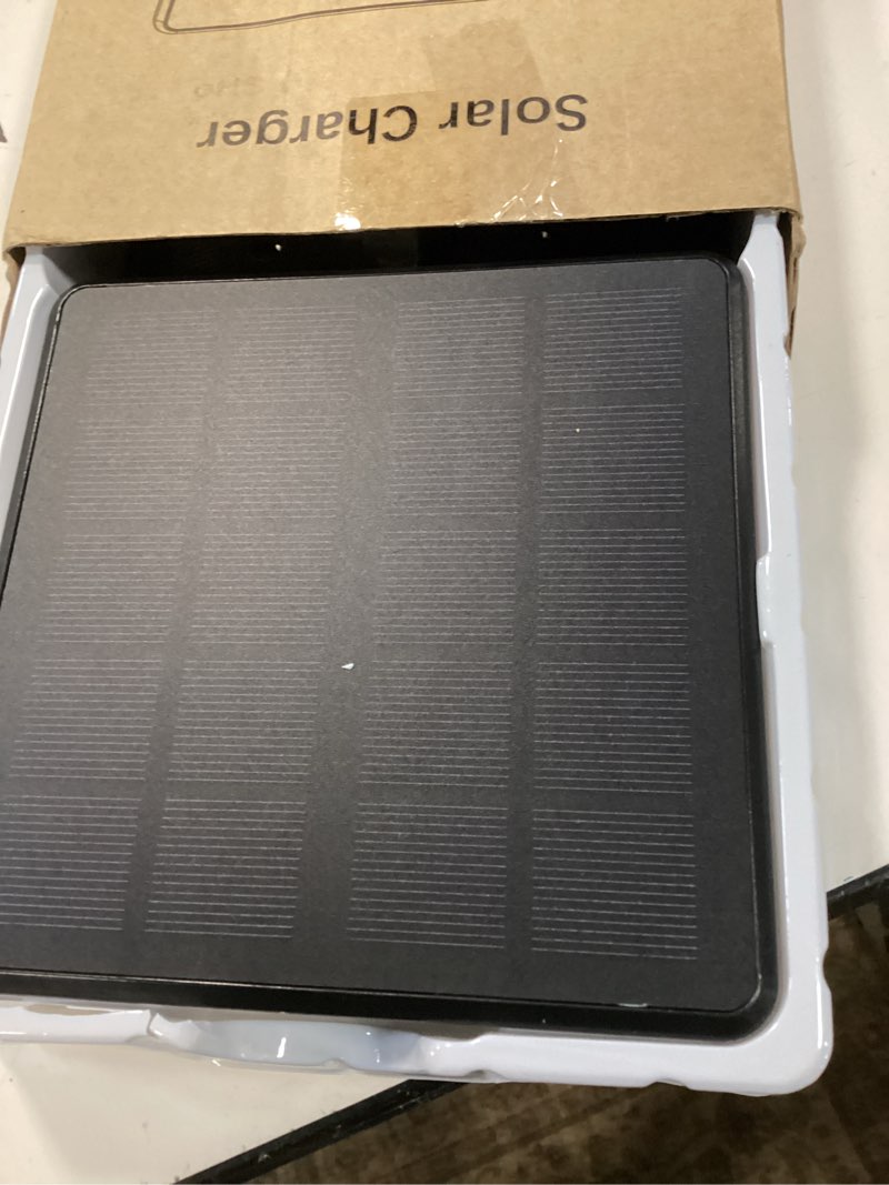 Condition photo showing Good Condition for qibox solar charger only compatible with battery doorbell (usb-c port) waterproof continuously solar panel, adjustable panel, not for micro usb or other plug-type doorbells usb-c port only