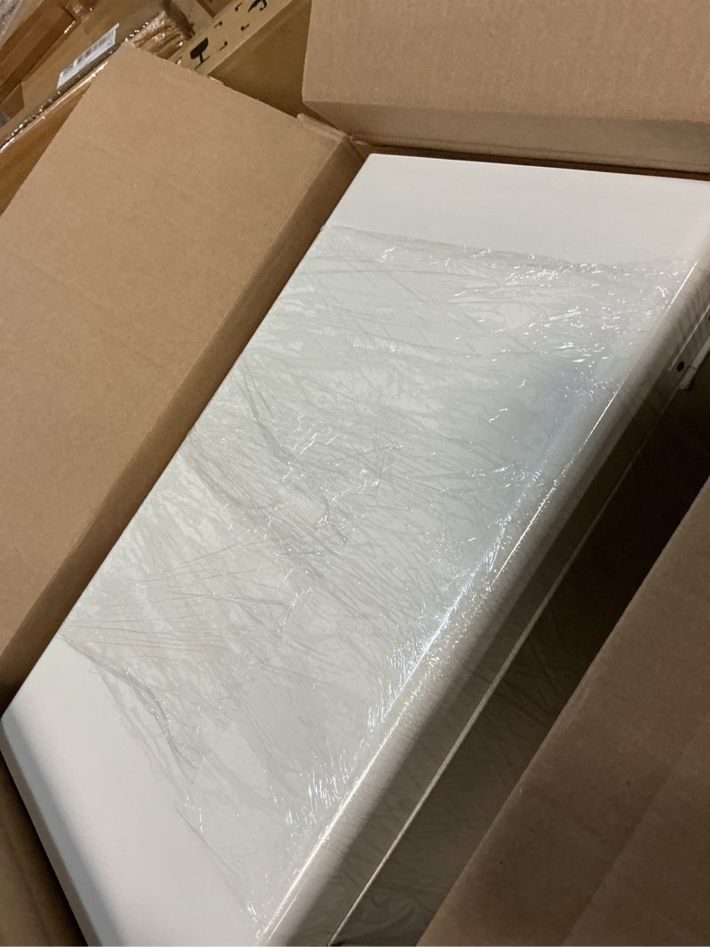Condition photo showing Good Condition for vixdonos metal trunk decorative storage box set of 2 college dorm chest with handle (white)