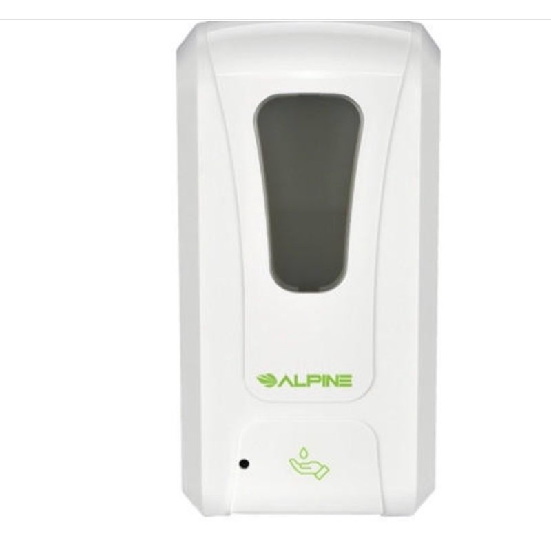 automatic touchless gel hand sanitizer / soap dispenser - 1200 ml, white