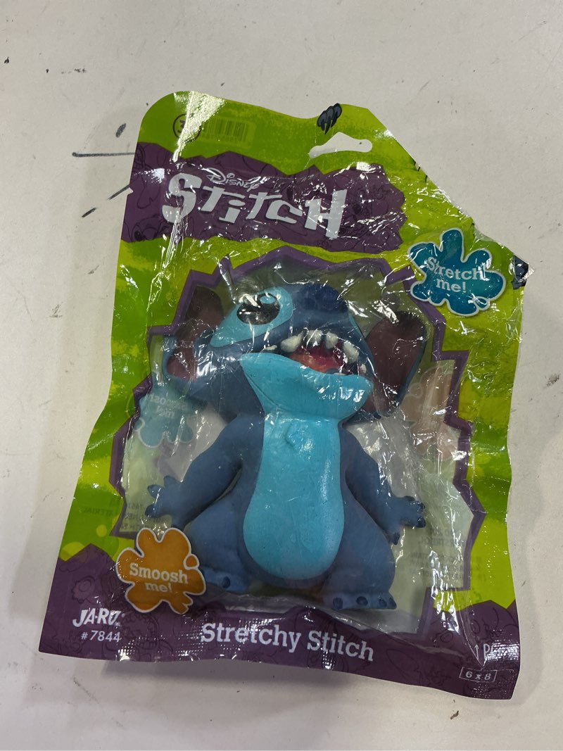 Condition photo showing Good Condition for ja-ru disney stretchy stitch novelty toy, all ages, tpr