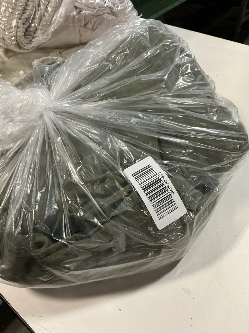 Condition photo showing Good Condition for european linen duvet cover set, full/queen, dusty olive