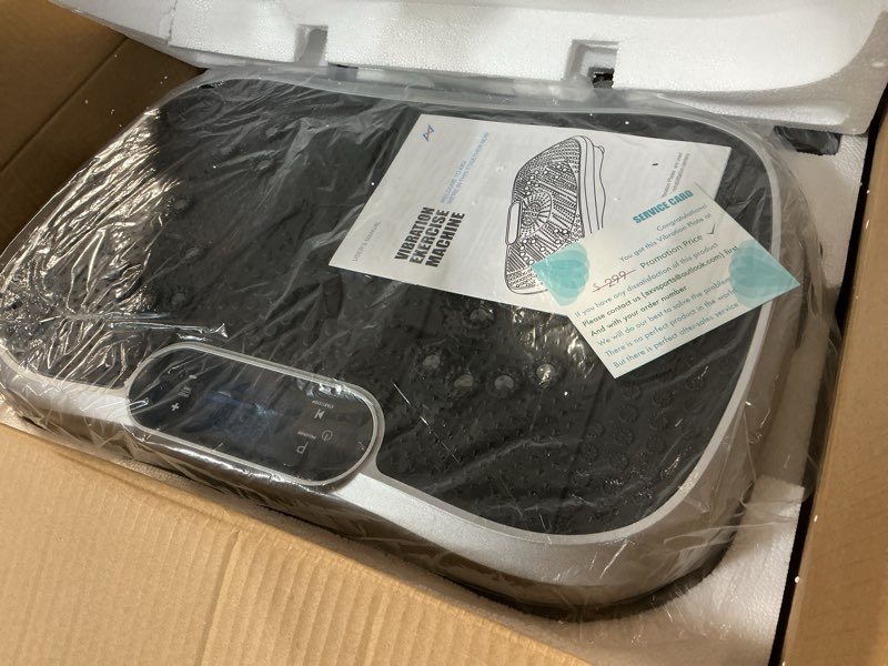Condition photo showing Good Condition for AXV Vibration Plate Fitness Platform Exercise Machine Vibrating Shaking Full Body Shaker Workout Vibrate Stand Shake Board Sport Gym for Weight Loss Fat Burner for Women Men SLIM-SILVER