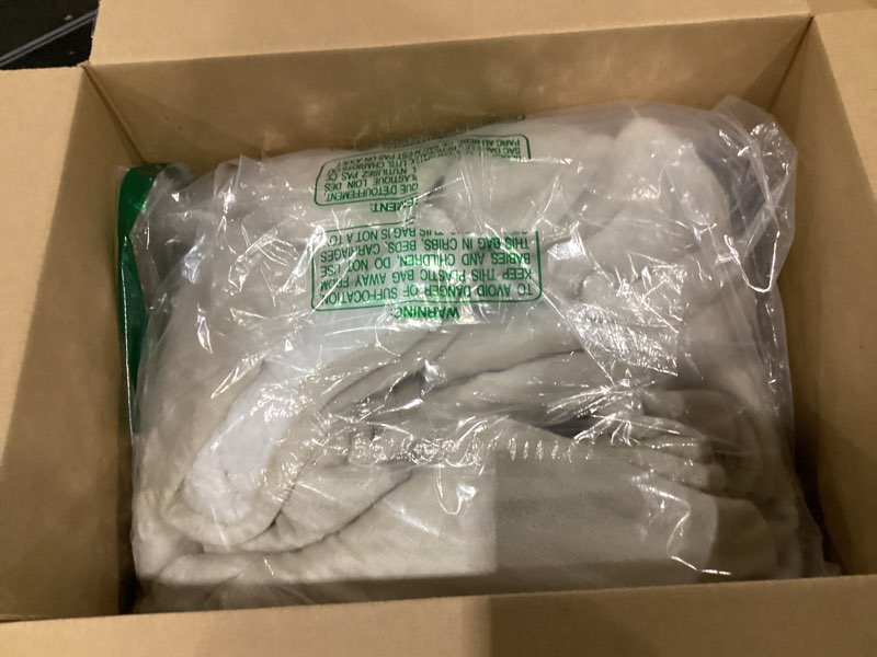 Condition photo showing New/Like New for Bare Home Sherpa Fleece Blanket - Twin/Twin Extra Long - Blanket for Bed, Sofa, and Couch - Warm & Lightweight - Fluffy & Soft - Reversible (Twin/Twin XL, Oyster) Twin/Twin XL 10 - Oyster