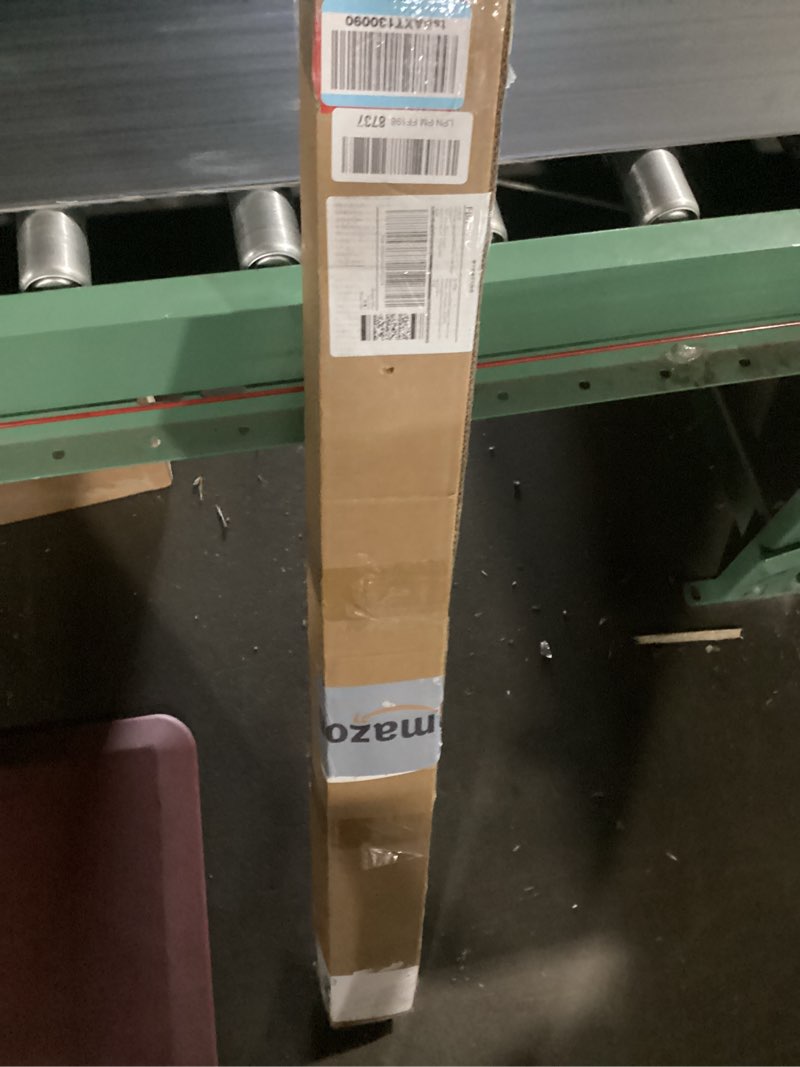 Condition photo showing New/Like New for zocone tension curtain rod 51-168in(4-14ft),no drill curtain rods for window outdoor patio,adjustable shower curtain rod for bathroom renter friendly,heavy duty extra long tension rod never rust,white white 51-168 inches