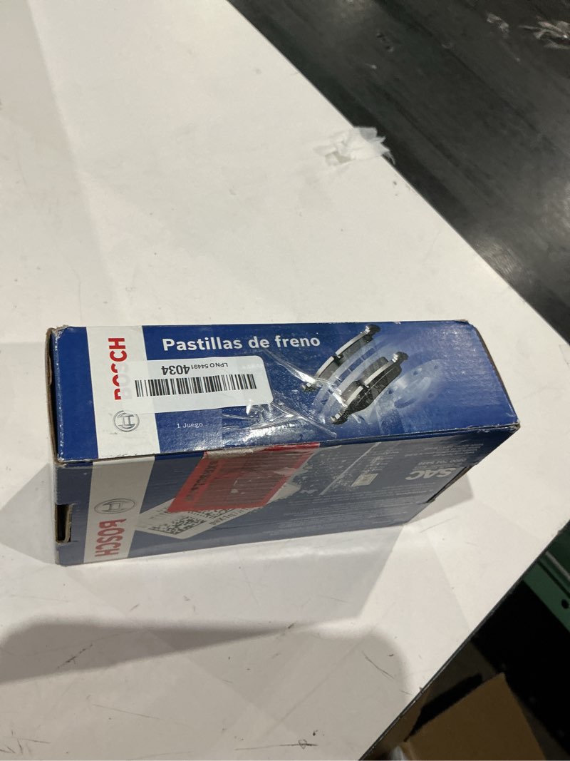 Condition photo showing Good Condition for bosch be866h blue ceramic disc brake pad set w/hardware- compatible with select chrysler 200; dodge avenger, caliber, stratus; jeep compass, patriot; mitsubishi eclipse, lancer, outlander +more; front