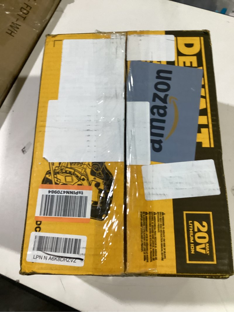 Condition photo showing Good Condition for dewalt 20v max circular saw, cordless sidewinder style portable, 6-1/2-inch blade, 5150 rpm, 0-50 degree bevel capability, battery not included (dcs391b) yellow 6-1/2 inches
