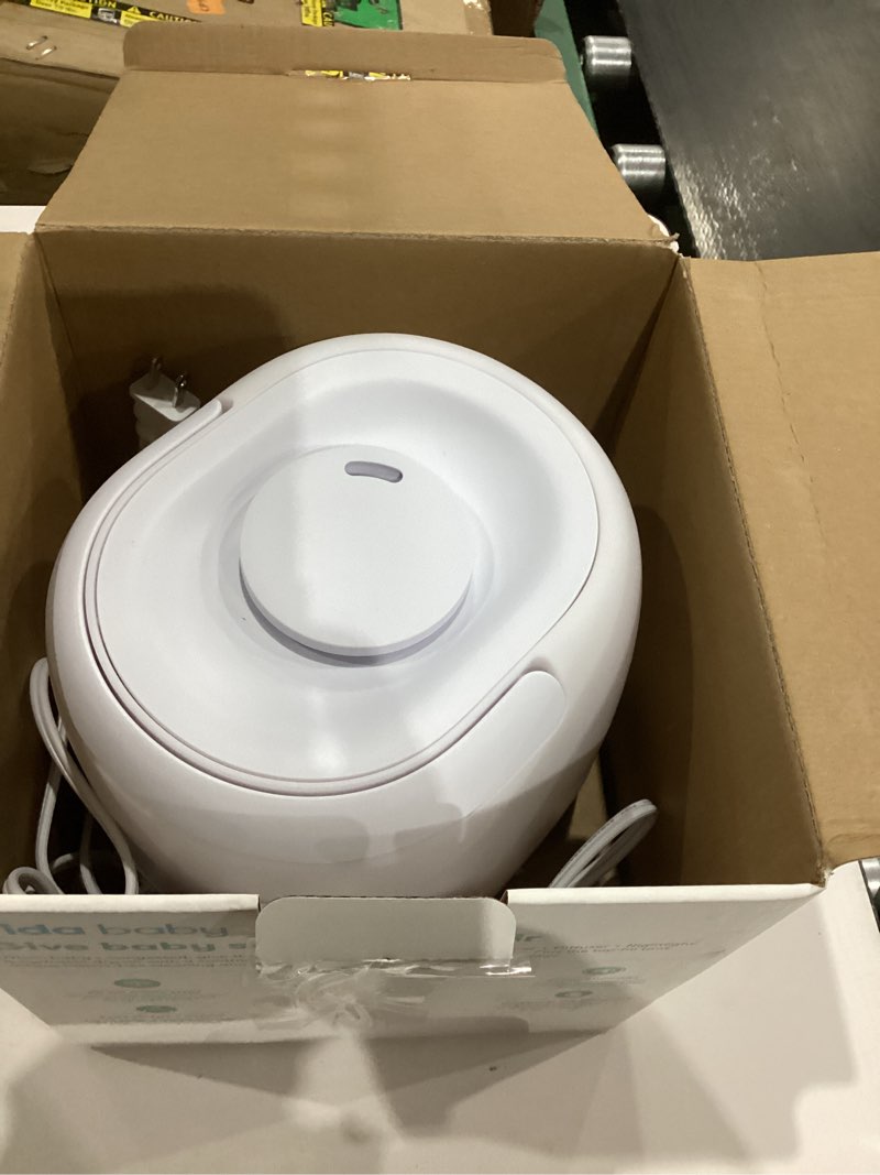 Condition photo showing As Is for Frida Baby 3-in-1 Cool Mist Humidifier for Large Rooms, Top Fill Humidifier for Bedroom, Allergy Relief, 60 Hour Runtime + Nightlight, Auto Shut-Off, Quiet, Carry Handle, Essential Oil Diffuser