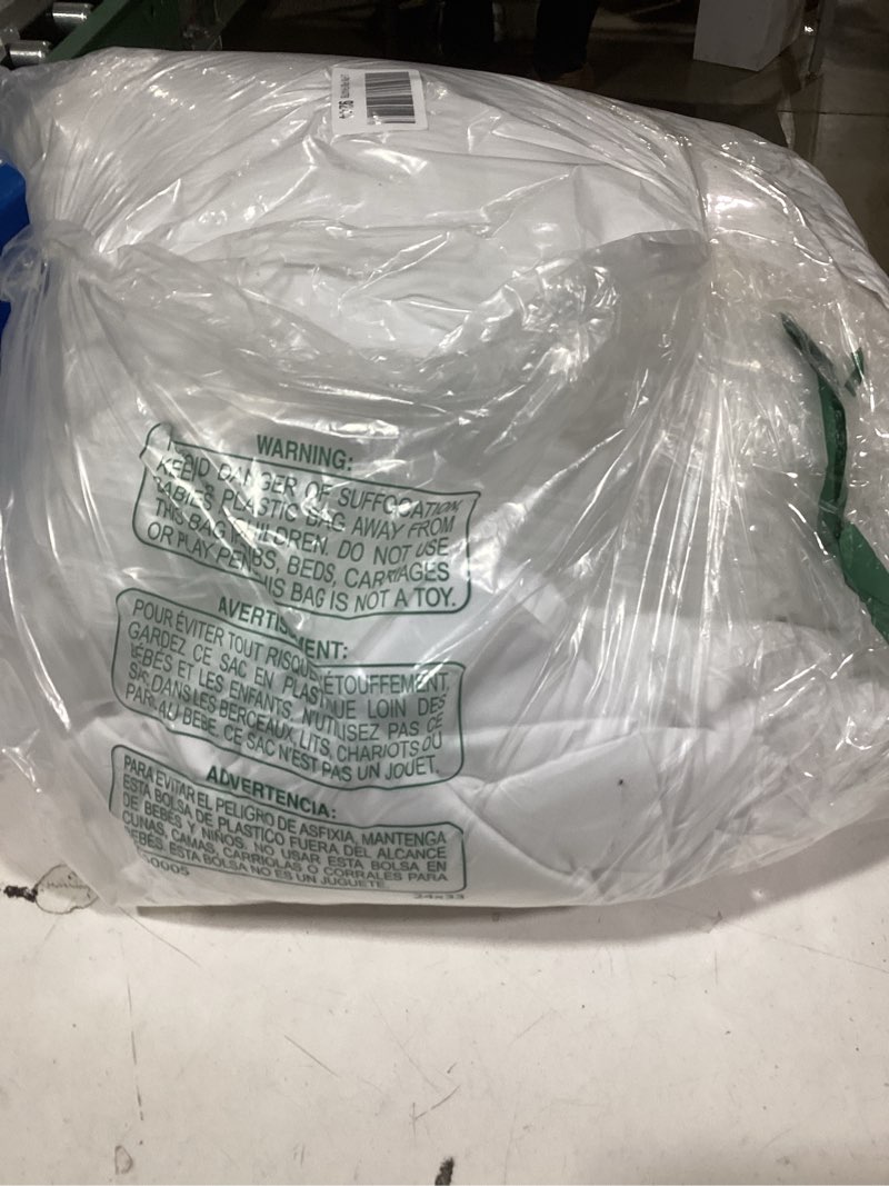 Condition photo showing Good Condition for CozyLux Queen Comforter Set White Seersucker 7 Pieces Bed in a Bag Queen Comforter Set with Sheets, Luxury Soft Bedding Set with Down Alternative Comforter, Sheets, Pillowcases & Shams for All Seasons White Queen