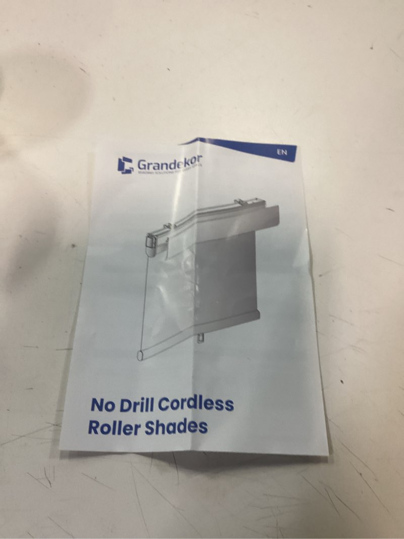 Condition photo showing Good Condition for Grandekor Top Down Bottom Up Cellular Shades Cordless, 35" Wx64 H, Pull Down Honeycomb Blinds for Windows Room Darkening Blinds & Shades for Living Room Bedroom, Blackout, White