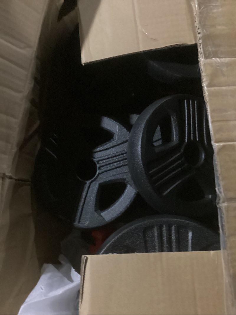 Condition photo showing As Is for adjustable dumbbell set, 20/33/45/70/90lbs free weight set with connector, 4 in1 dumbbells set used as barbell, kettlebells, push up stand, weight set for home gym suitable men/women 45lb (22.5lb pair)