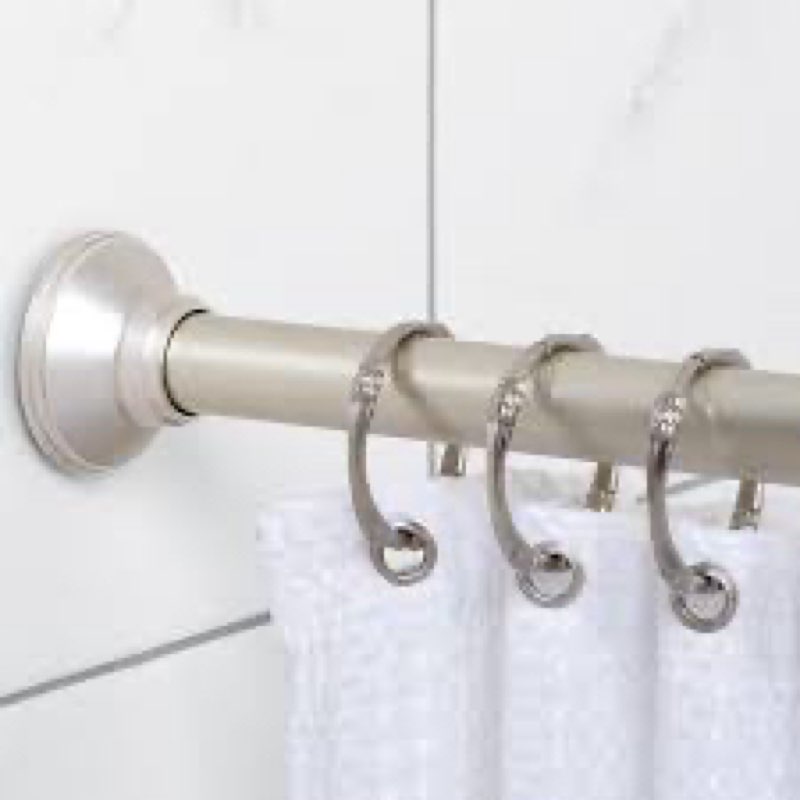 Assorted curtain rod shower handles