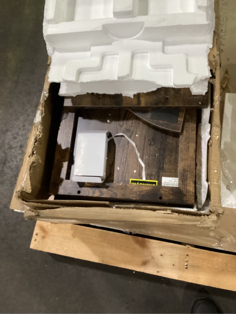 Condition photo showing Good Condition for  click to see full view                  3+    6 videos  songmics visit the songmics store songmics 360° swivel jewelry cabinet, lockable jewelry organizer with full-length mirror, rear storage shelves, interior mirror, jewelry armoire, gift idea, rustic brown