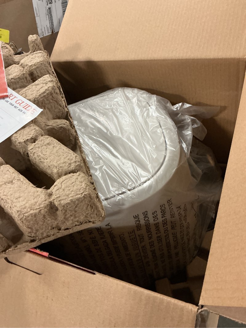 Condition photo showing Good Condition for beautiful 6 qt air fryer with turbocrisp technology  evergood ceramic nonstick coating  wildflower porcini taupe by drew barrymore