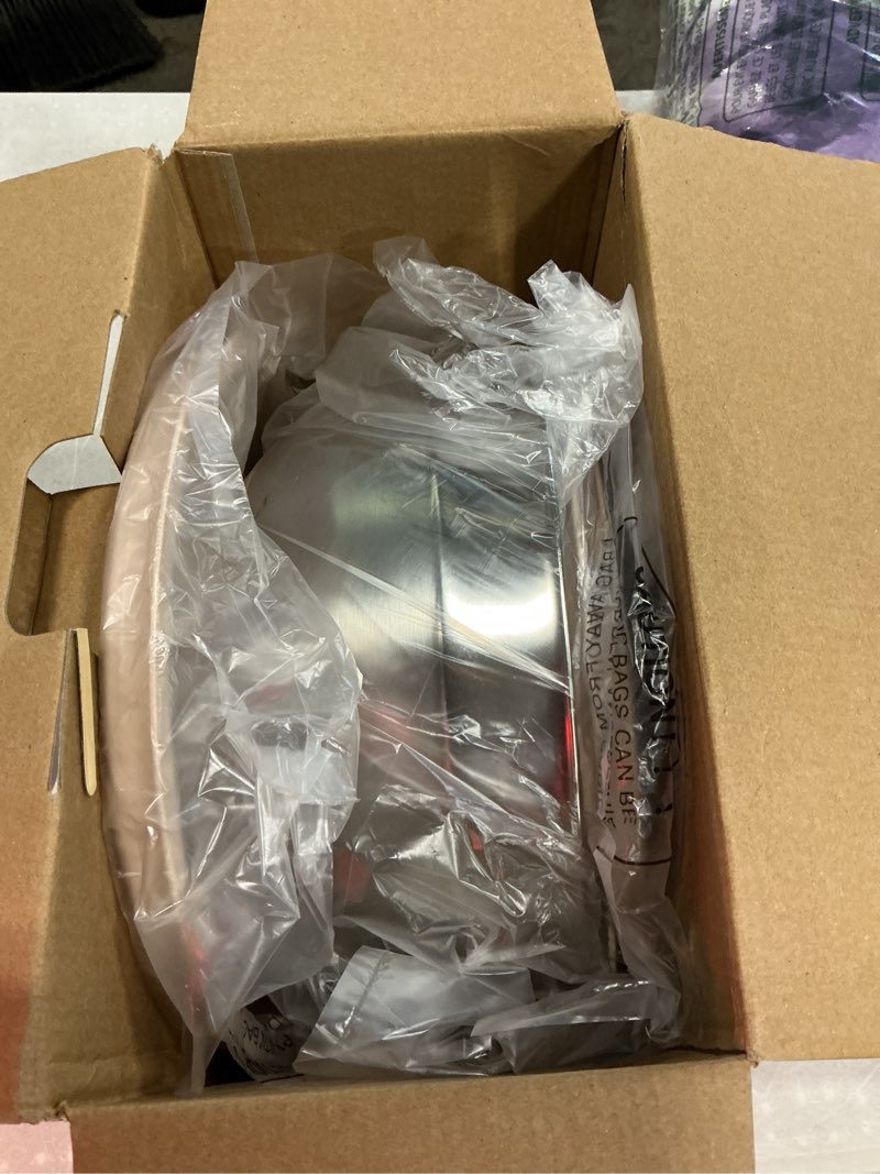 Condition photo showing Good Condition for umite chef mixing bowls with airtight lids set, 8pcs stainless steel nesting bowls with grater attachments, non-slip bottoms, 5, 4, 3.5, 2, 1.5qt for mixing & serving khaki