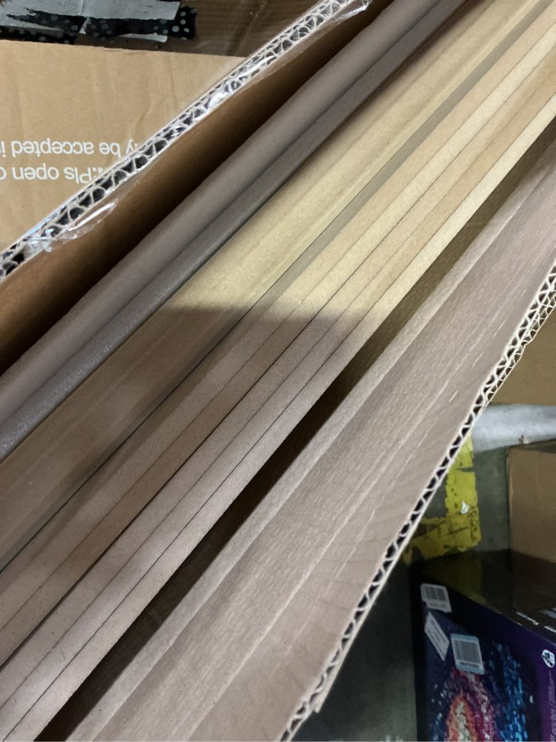 Condition photo showing Good Condition for art3d premade board and batten paintable wainscoting kit, mdf accent wall panel for kitchen bedroom living room home decor covers 189 x 54 in. molding trim slat with edge strip 189 x 54 inch log color