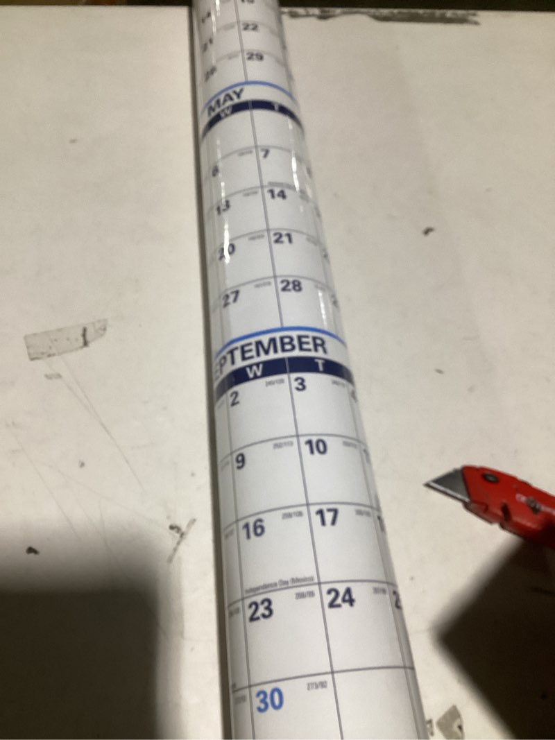 Condition photo showing New/Like New for AT-A-GLANCE Erasable Calendar 2025-2026, Dry Erase Wall Planner, 48" x 32", Extra Large, Academic & Regular Year, Double Sided, Horizontal (PM326S28) 2025-2026 48"W x 32"H