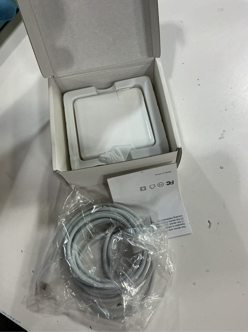 Condition photo showing Good Condition for charger for macbook pro 14 16 inch mac air 13.6 15 inch m5 m4 m3 m2 m1 2026 2025 2024 2023 2022 2021, 96w / 70w power adapter, 6.6ft usb c to magnetic 3 cable led, powerful magnetic, original quality