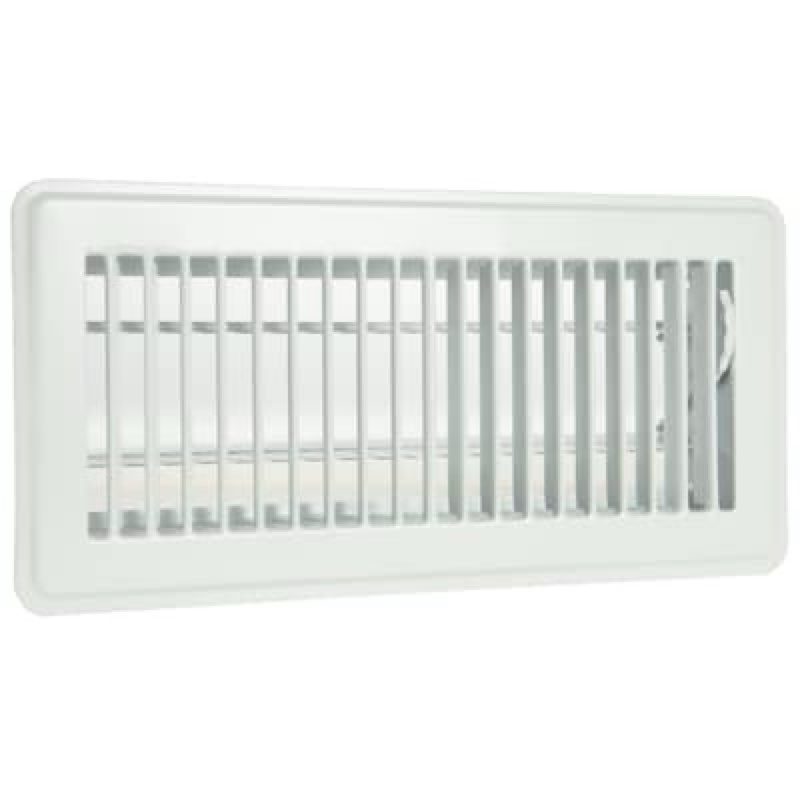 reliabilt 4-in x 12-in steel white floor register