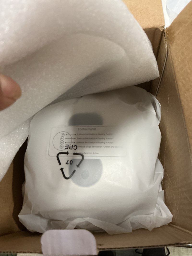 Condition photo showing Good Condition for ultrasonic retainer cleaner – 49khz denture cleaner for mouth guards, retainers, aligners, jewelry – 220ml stainless steel tank ultra sonic cleaning machine – white