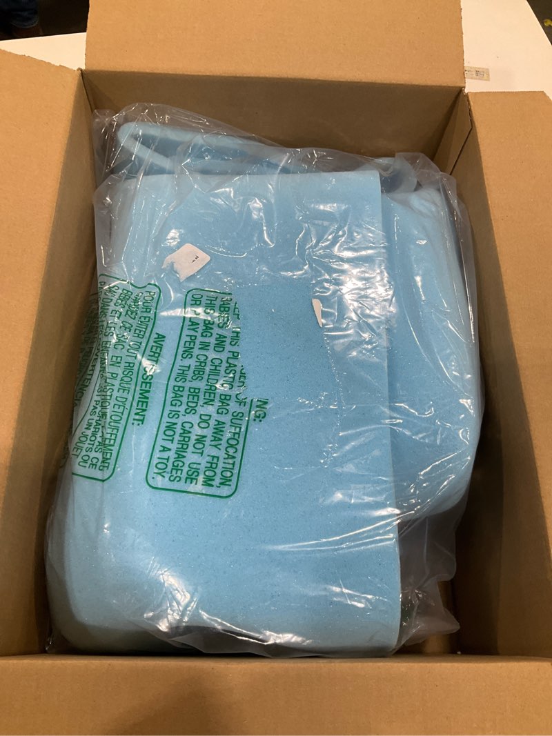 Condition photo showing Good Condition for HOMBYS Upholstery Foam Memory, 1/2" Height 72" L x 24" W High Density Foam Padding Couch Cushion Support,Cut to Size Foam Furniture Replacement Pad for Sofa, Mattress Sag Support, 0.5" H, Blue Blue 71"L x 24"W x 0.5" H