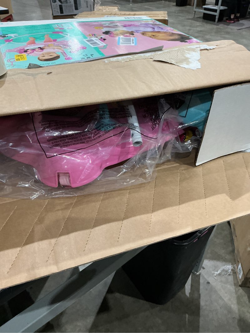Condition photo showing Good Condition for bright starts disney baby minnie mouse forever besties baby activity center jumper with 10 toys, lights & sounds, 360-degree seat, 6-12 months (pink)