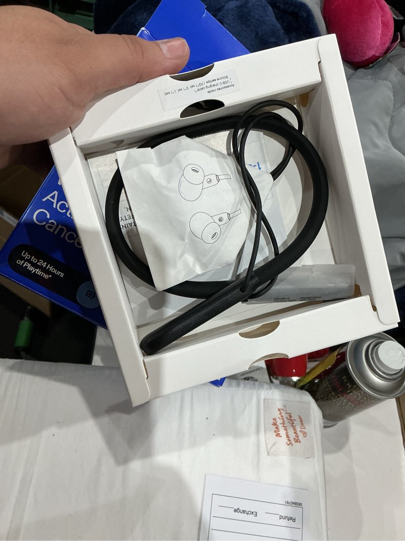 Condition photo showing Good Condition for onn active noise canceling neckband earphones, bluetooth, black