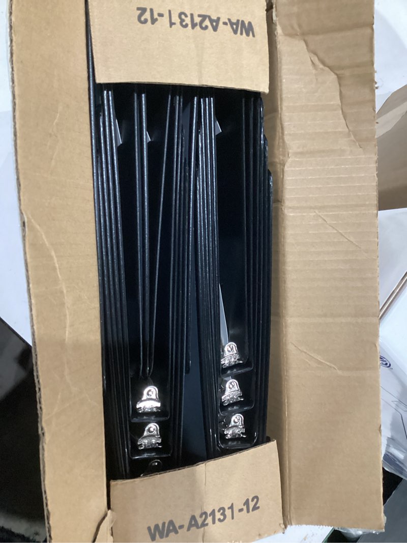 Condition photo showing As Is for 3 Ring Binder 1/2 Inch, ViVin Sturdy 0.5"-Round Ring Binder with 2 Interior Pockets, Clear View Cover, PVC-Free, Fits 100 Sheets of 8.5'' x 11'' Paper, Office Home School (12 Pack, Black) 1/2 Inch 12 Pack Black