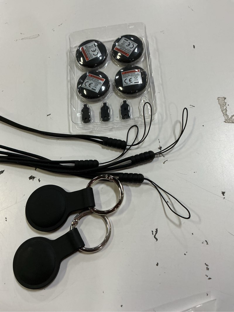 Condition photo showing Good Condition for air tracker tags for android with case- bluetooth gps tracker item finder for key, wallet, luggage - works with google find hub, ip66 waterproof, smart tag for android & samsung phones(black)