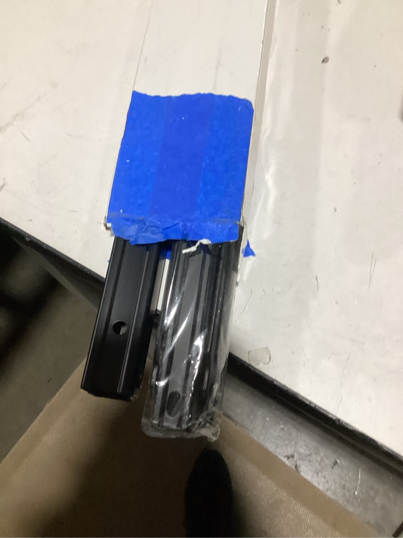 Condition photo showing Good Condition for CLT 22" Black Folding Shelf Brackets Max. Load 550 lb, Heavy Duty DIY Wall Mounted Shelf Bracket Space Saving for Table Work Bench, Pack of 2 Black 22 inches