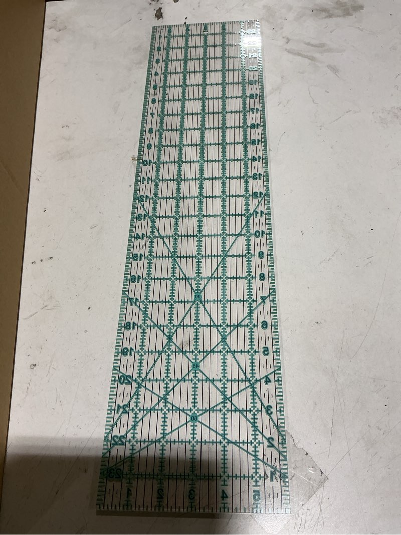Condition photo showing Good Condition for manufore quilting ruler 6” x 24” sewing acrylic ruler anti-slip metric ruler diy quilting tools with clear printed lines for precise cutting 6 x 24"