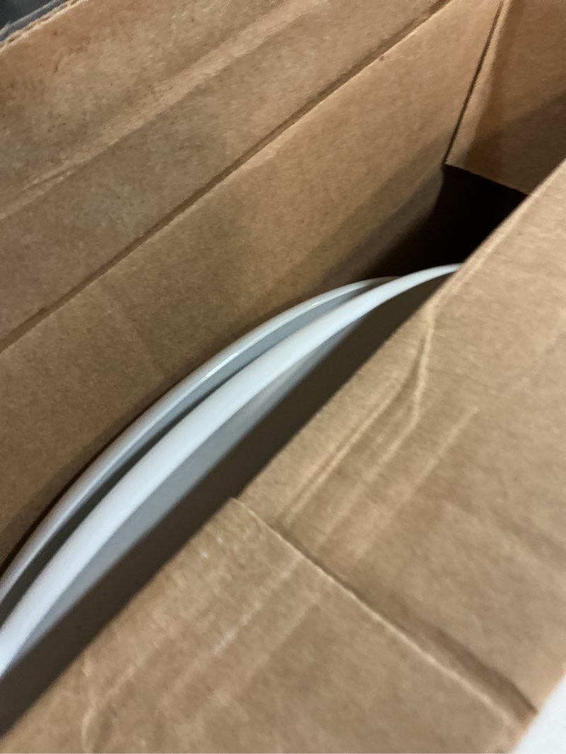 Condition photo showing As Is for bemis 400tta economy durable wood toilet seat, round, white