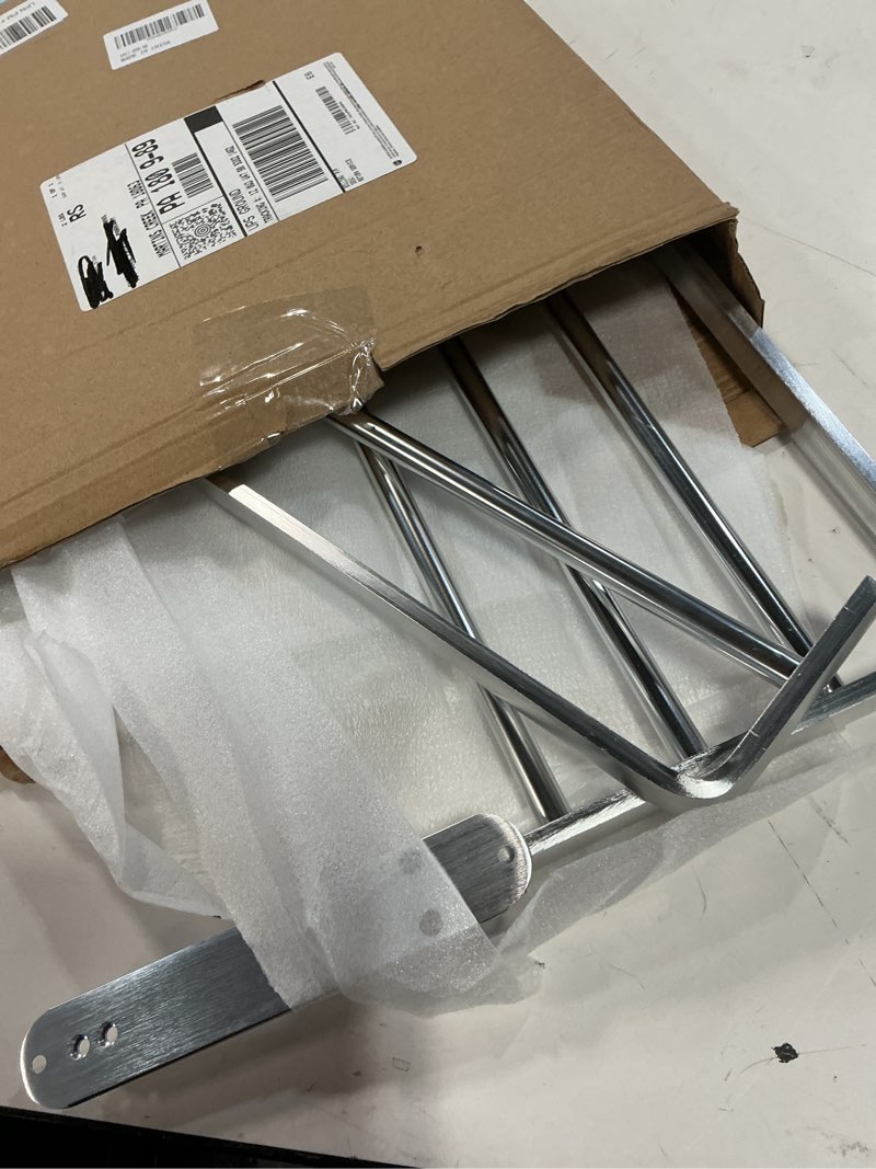 Condition photo showing Good Condition for BOZWELL Bathroom Lavatory Towel Rack with Two Towel Bars,Brushed Satin Nickel 20-Inch Towel Shelf with Towel Bar,Towel Holder 1011-BSN-50 (Brushed Satin Nickel Finish) 20 inch (50 cm) Brushed Satin Nickel