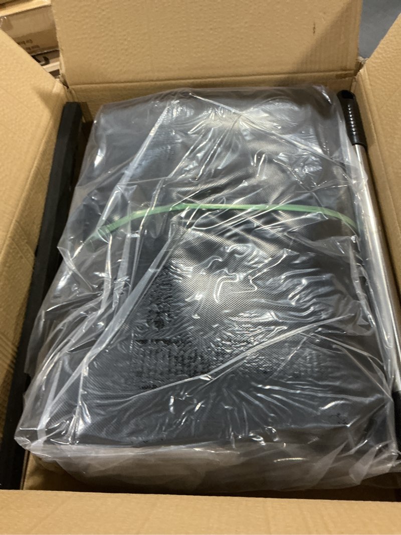 Condition photo showing As Is for Garage Floor Mats for Under Car,Non-Slip Garage Flooring Parking Rugs,Heavy Duty Waterproof PVC Rubber Containment Mat,Protect from Snow,Oil,Ice,Rain,Muds,with Telescoping Squeegee,7'9"x16'
