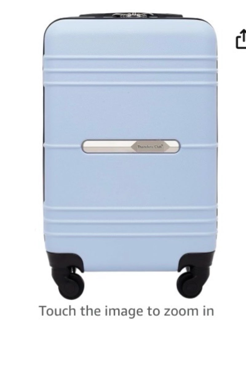 Ons  Amazon Prime Logo Enjoy fast, free delivery, exclusive deals, and award-winning movies & TV shows. Join Prime Buy new: $52.99 FREE delivery Thursday, December 4 Or Prime members get FREE delivery Sunday, November 30. Order within 11 hrs 16 mins. Join Prime Delivering to Florence 41042 - Update location In Stock Quantity: Quantity:1   Add to Cart   Buy Now Ships from Amazon.com Sold by Amazon.com Returns FREE refund/replacement until Jan 31, 2026 Payment Secure transaction See more  Add a Protection Plan: 3-Year Protection Plan for $7.99 4-Year Protection Plan for $10.99 Complete Protect: One plan covers all eligible past and future purchases for $16.99/month Save with Used - Like New $42.34 FREE delivery Thursday, December 4 Ships from: Amazon Sold by: Amazon Resale Add to List Other sellers on Amazon New & Used (3) from $41.89   & FREE Shipping.                     4+   Touch the image to zoom in Travelers Club 20" Richmond Spinner Carry-On Luggage, Blue, Inch (TC-7920-420)