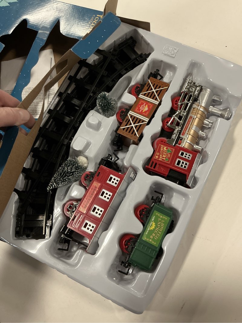 Condition photo showing As Is for Carole Towne Train in the Christmas Villages