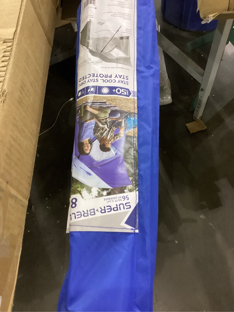 Condition photo showing New/Like New for Sport-Brella Super-Brella SPF 50+ Sun and Rain Canopy Umbrella for Camping 1 Blue