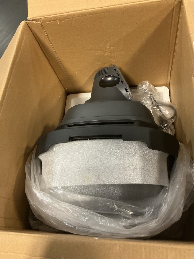 Condition photo showing As Is for 5-in-1 portable glass air fryer, 4qt & 6-cup glass containers with lids, silicone mat, 1500w small air fryer, 90% less oil, dishwasher/freezer safe for single servings, family meals