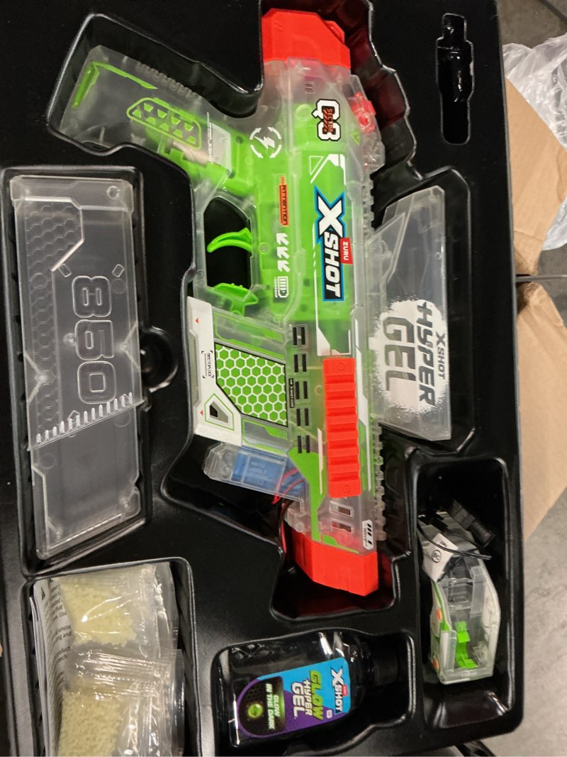 Condition photo showing As Is for xshot hyper gel trace fire toy dart blaster by zuru